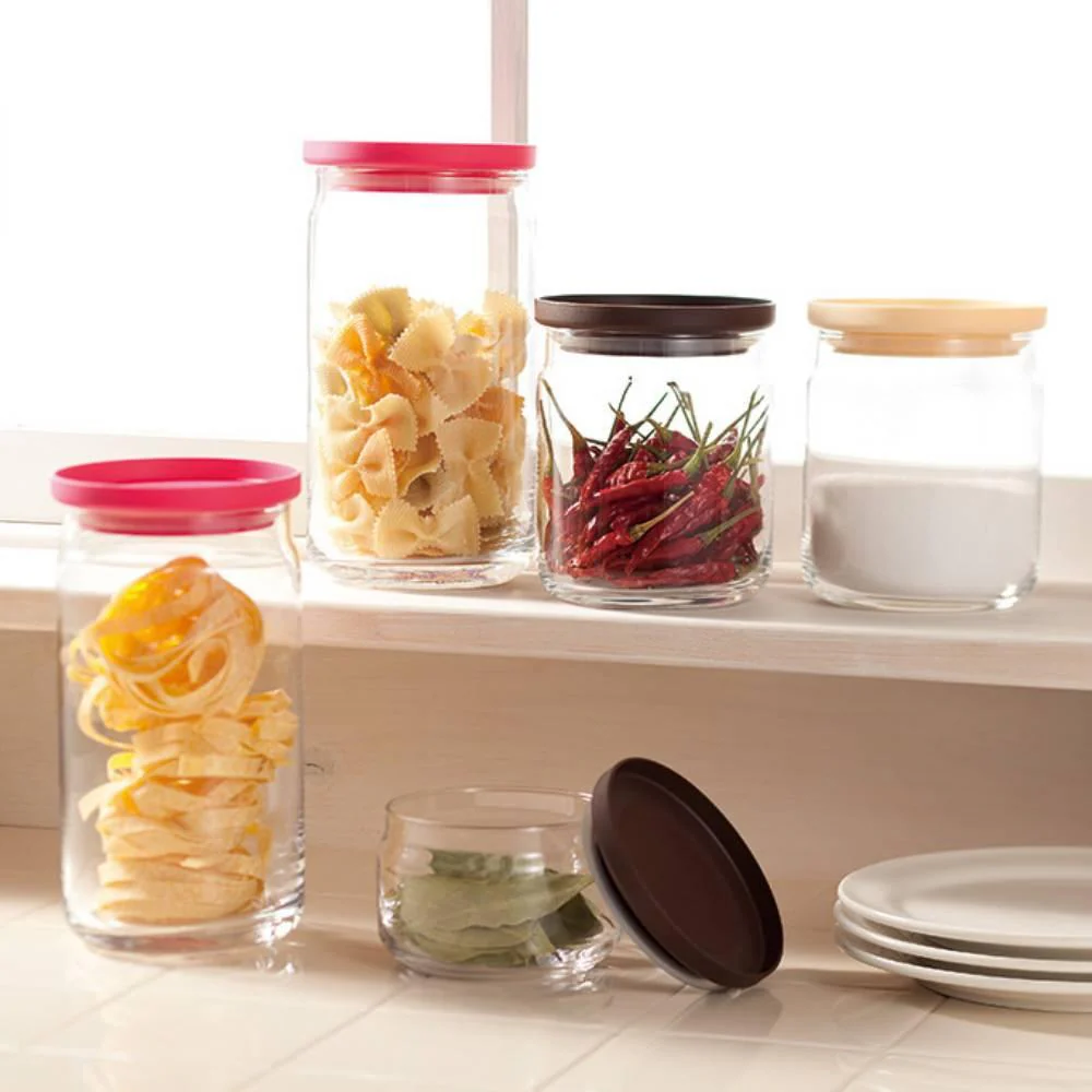 Aderia Stackable Glass Canister Small Kitchen Storage Container 360ml - Image 5