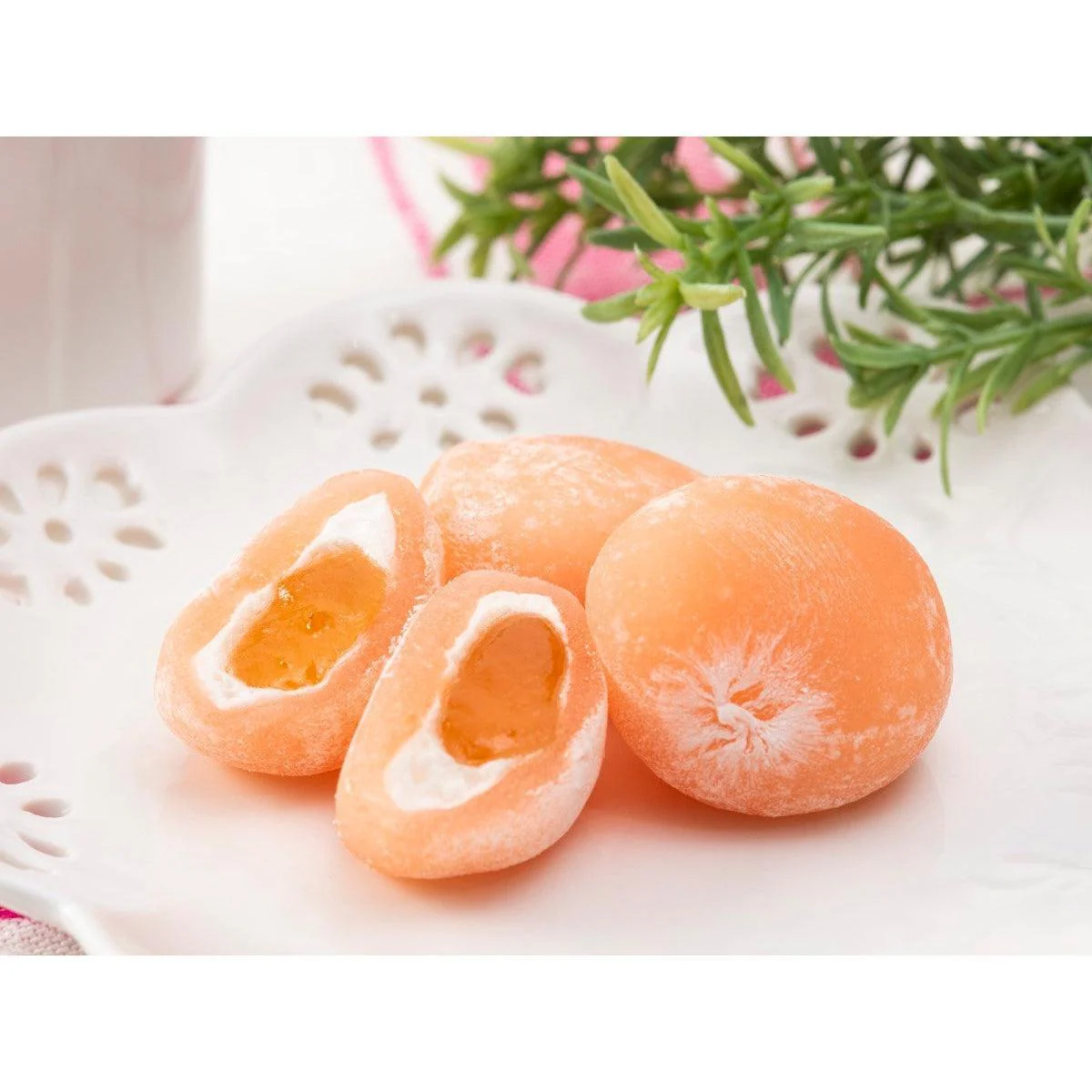 Fujiya Nectar Peach Mochi Candy Filled With Real Juice 100g (Pack of 3) - Image 2