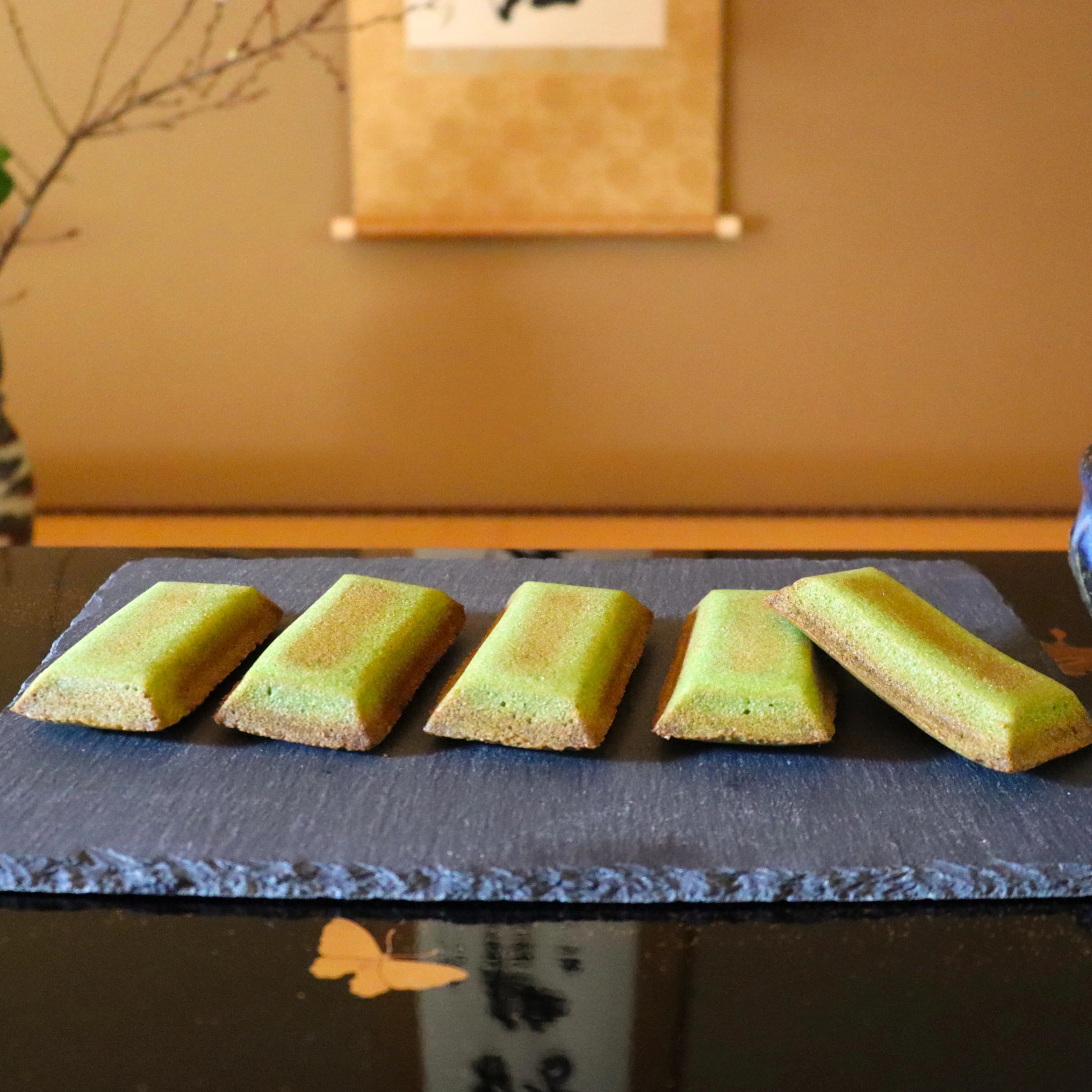 Kinosaki Sweets Gluten-Free Matcha Financier Cakes 5 Pieces - Image 4