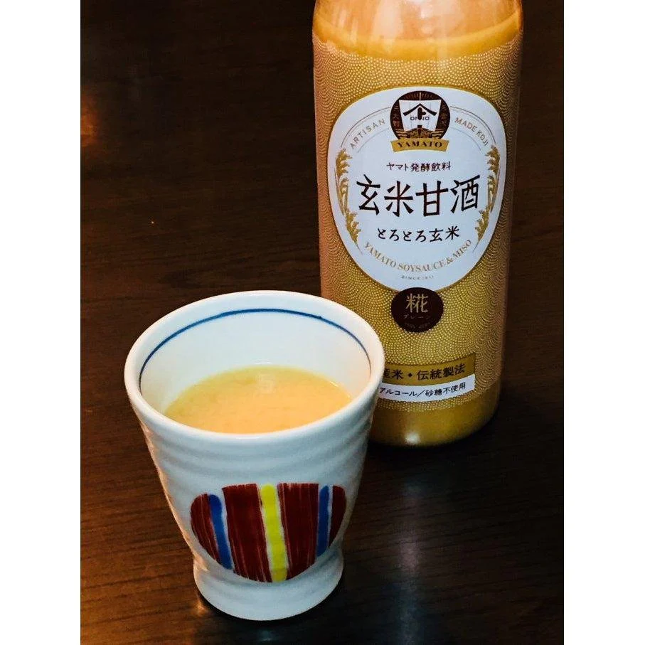 Yamato Genmai Brown Rice Amazake Sugar-Free Non-Alcoholic Drink 490ml - Image 2